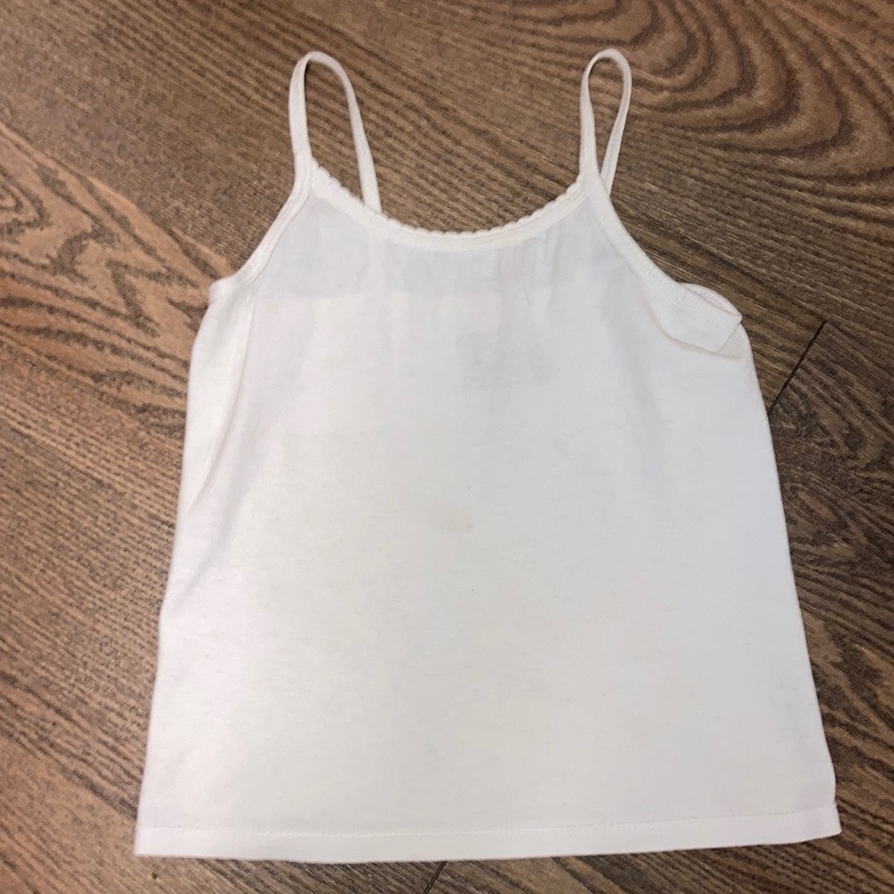 Kids white top. Hanes.